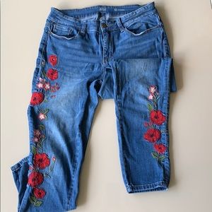 jeggings with flower design